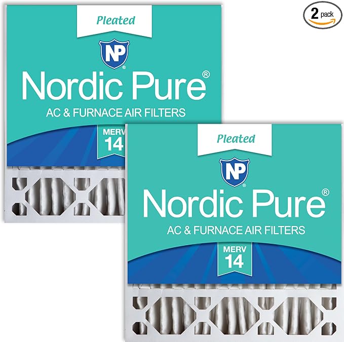 Nordic Pure 20x20x5 Honeywell/Lennox Replacement MERV 14 Air Filters 2 Pack by NordicPure
