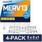8×8×1 MERV 13 Furnace Air Filters by Hearthhub