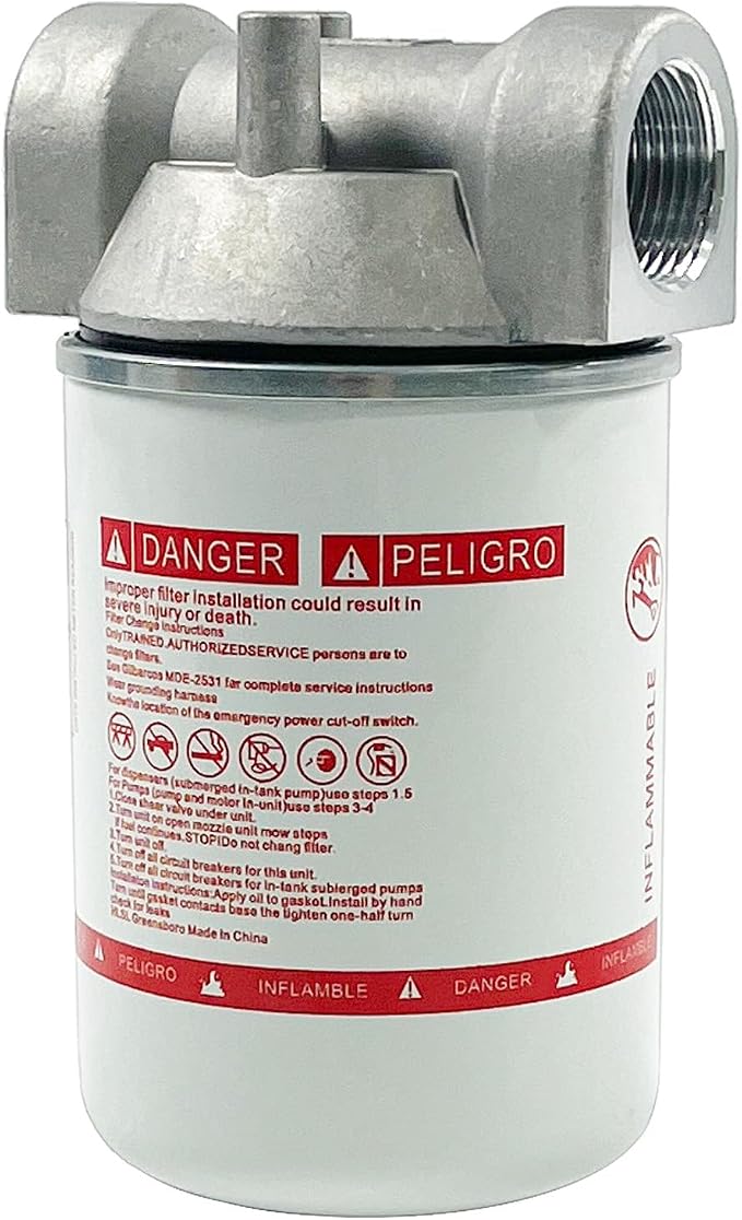 1 Inch NPT Fuel Tank Filter Kit, High Flow Fuel Filter 25 GPM 30 Micron Spin-on - Image 7