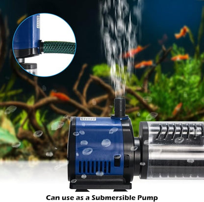 Pond Pump 660GPH Filtration, Sump Submersible Water Pump w/Sponge Filter - Image 2