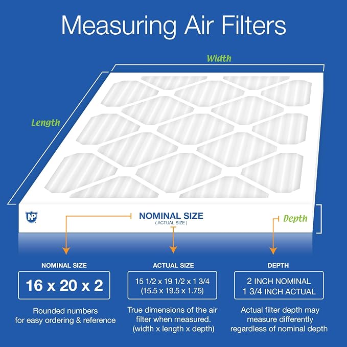 Nordic Pure 16x20x2 Pleated MERV 14 Air Filters 3 Pack - Image 2