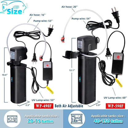 Aquarium U-V Filter 290GPH w/ Scientific Timer - Image 6