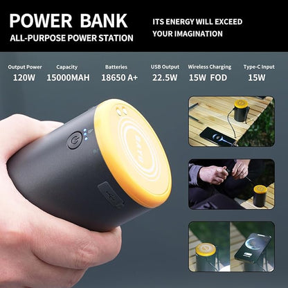 BAYU 4 in 1 Car Smart Kit, 19000PA Car Vacuum Cleaner, 200PSI Cordless Pressure - Image 7