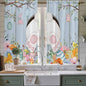 Easter Window Curtains 63 Inch Long 2 Panel Set, Rod Pocket Bedroom Curtains & by Unknown