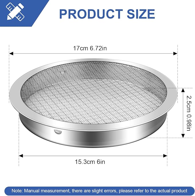 6" Rain Barrel Screen Aluminum, Rain Barrel Filter Rainwater Collection System - Image 3