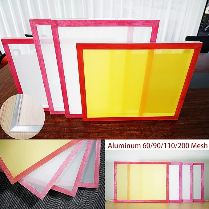 Aluminum Screen Printing Screens, 20 x 24 Inch Pre-Stretched Silk Screen Frames - Image 6