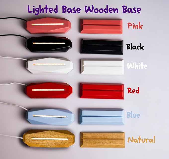 hun concept Personalized Kids Zebra Night Light – Custom Name LED Lamp for Nursery, Baby Room & Bedroom, Cute Animal Acrylic Night Lamp with Wooden Base, Unique Birthday & Christmas Gift for Children