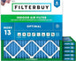 Filterbuy 15x15x1 Air Filter MERV 13 Optimal Smoke & Allergy Defense, by Filterbuy