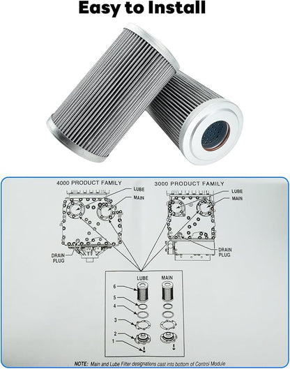 Transmission Filter Kit Fits for Allison 3000-4000, 6 Inch Includes Gaskets and - Image 4