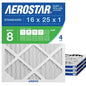 Aerostar 16x25x1 MERV 8 Air Filter, ACTUAL SIZE, Air Conditioning & Furnace by AirFiltersDelivered