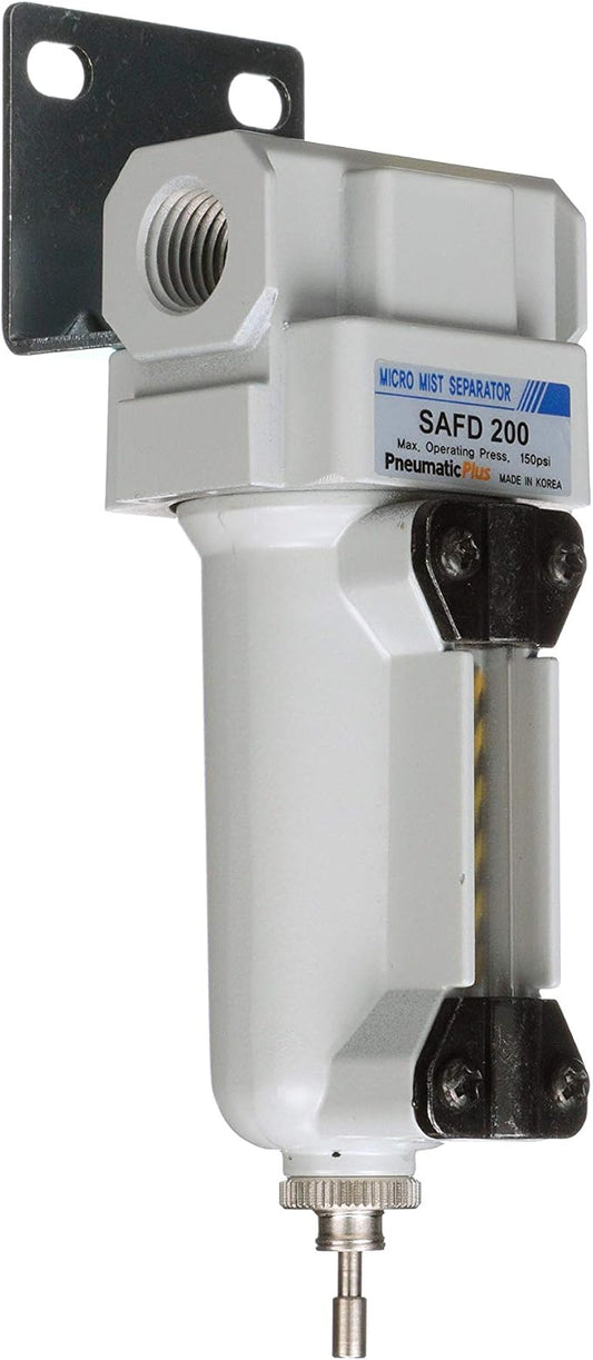 PneumaticPlus SAFD200-N02B-MEP Miniature Compressed Air Coalescing Filter by PneumaticPlus