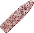 ZCFYGDX Vintage Red Floral Print Ironing Board Cover with Elastic Edge 3 Bottom Nylon Buckle Straps Breathable Resist Scorch Staining Suitable for Size-L Iron Board House William Morris Decor