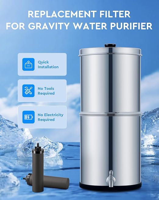 CO-Z Water Filter Replacements, 2 Activated Carbon Water Filters - Image 8