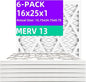 16x25x1 MERV 13 Pleated Air Filter MPR 1900 & FPR 10, Furnace Air Filters by Qingzhug