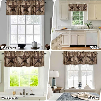 Vintage Texas Star Valances for Windows, 1 Panel - Image 7