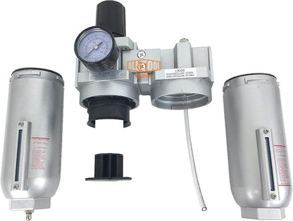 1" NPT SUPER DUTY Compressed Air In Line Filter Regulator Lubricator Oiler - Image 5