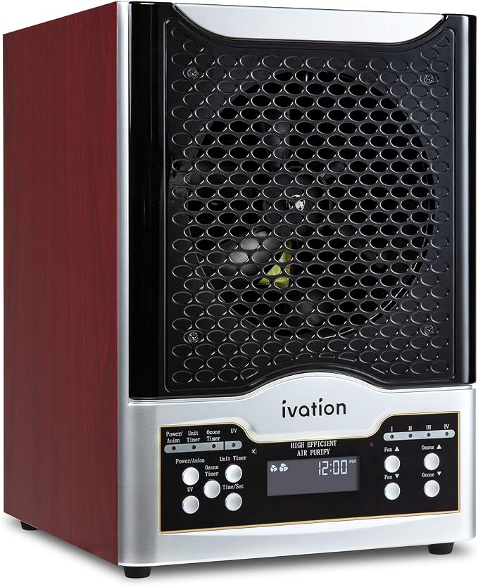 Ivation 5-in-1 HEPA Air Purifier & Ozone Generator W/Digital Display Timer and by Ivation