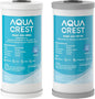AQUA CREST 10"x 4.5" Whole House Carbon Water Filter, Iron & Manganese Reducing by AQUACREST