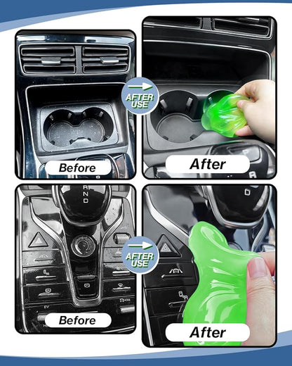 Car Cleaning Gels 3 Pack, Clean Putty Dust Cleaner Kit, Auto Detailing Tools - Image 4