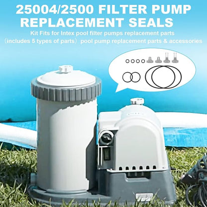 25004/2500 Filter Pump Replacement Seals Kit Fits - Image 2