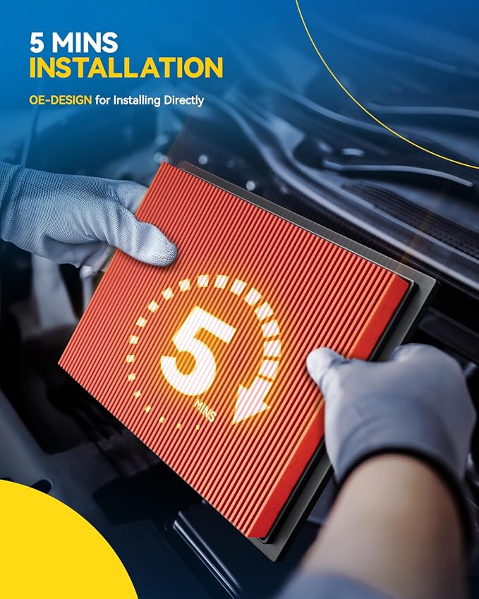 PHILTOP Upgraded Engine Air Filter, CA11876 Replacement - Image 6