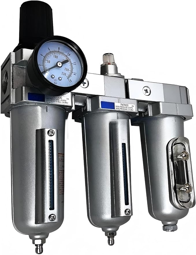 3/4" NPT Heavy Duty Compressed Air Filter Regulator Coalescing Dsiccant Dryer - Image 6