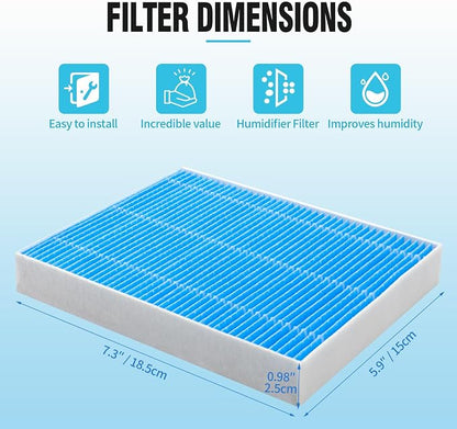 DerBlue 8pcs Wick Replacement Filter and 4pcsTop Fill Humidifier Replacement - Image 6