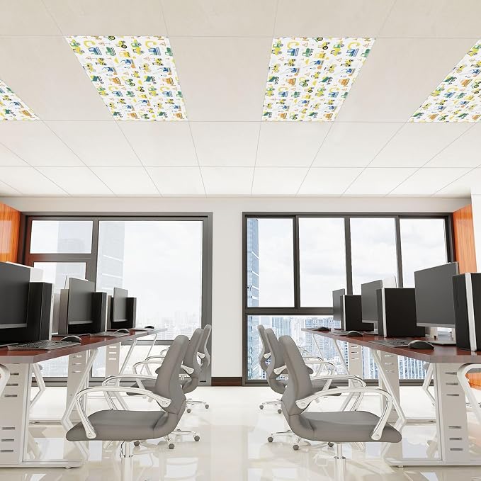 4 Pcs Fluorescent Light Covers for Ceiling Lights Construction Vehicles - Image 3