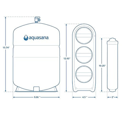 Aquasana SmartFlow® Reverse Osmosis Water Filter | RO Under Sink System | WQA - Image 8