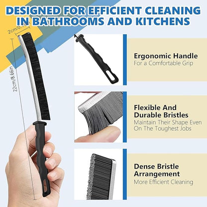 6Pcs Hard Bristle Crevice Cleaning Brush - Image 4