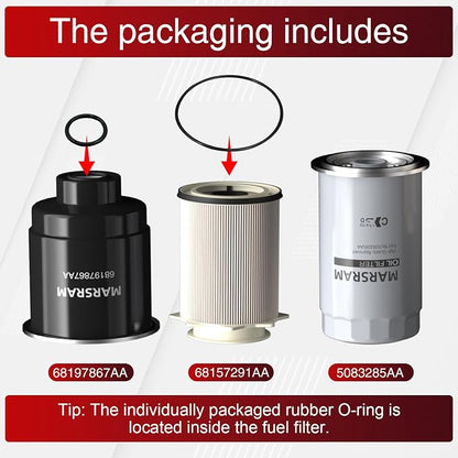 Marsram 6.7 Cummins Fuel Filter and Oil Filter Fits - Image 6