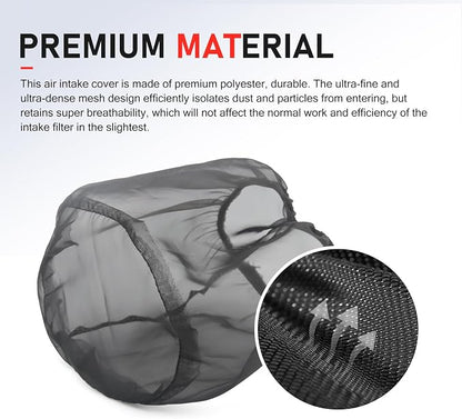 Air Filter Cover, Thickened Car Cold Air Intake Filter Dust Sock Cover - Image 4