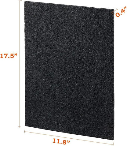 2 x Odor Control Activated Carbon Charcoal Cut-to-fit Replacement filter Pad - Image 2