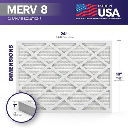 BNX TruFilter 18x24x1 Air Filter MERV 8 - Image 2