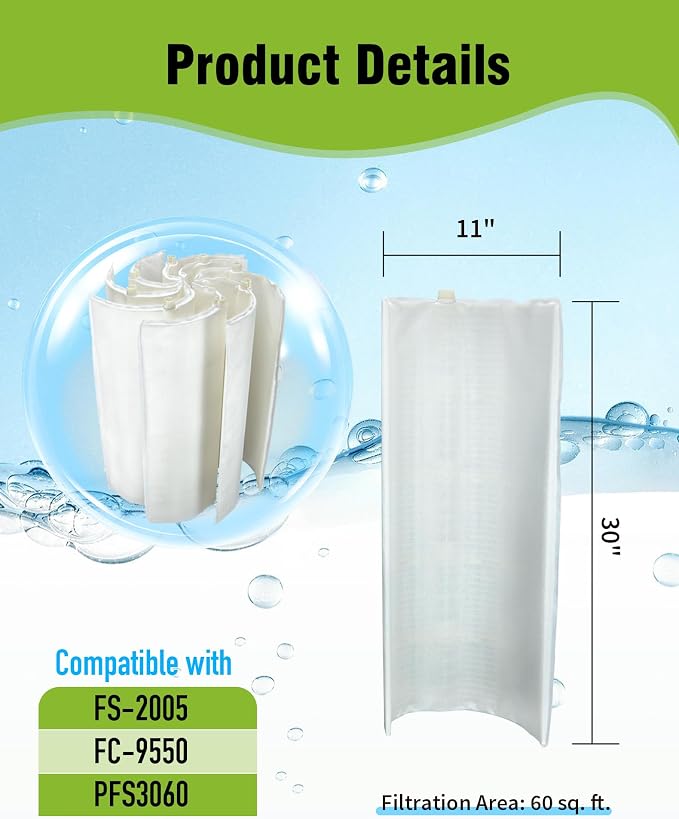DE Grid 60 sq. ft. Swimming Pool Filter Set Replacement - Image 2