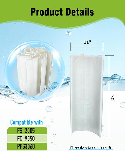 DE Grid 60 sq. ft. Swimming Pool Filter Set Replacement - Image 2
