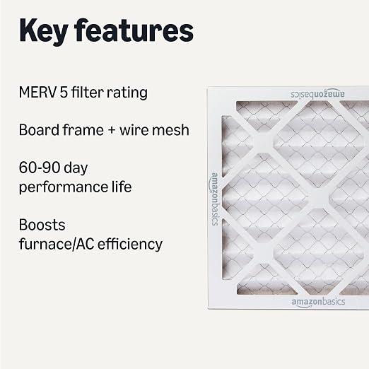 Amazon Basics Merv 5 AC Furnace Air Filter 12x12x1 inches - Image 2