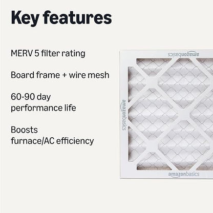 Amazon Basics Merv 5 AC Furnace Air Filter 12x12x1 inches - Image 2