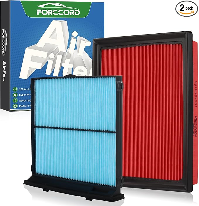 Cabin Air Filter and Engine Air Filter Fit by Forccord