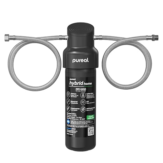 Pureal Hybrid Home PPU-1000K Under Sink Water Filter System, 10K Gallons by PUREAL