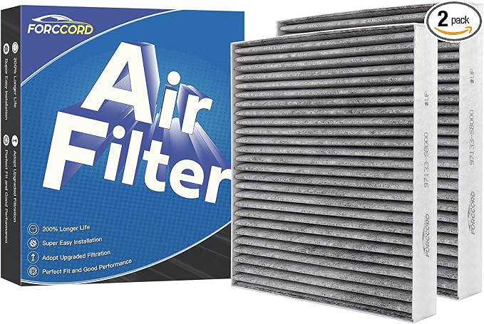 2-Pack HEPA Cabin Air Filter Fits by Forccord