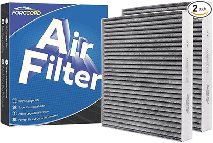 2-Pack HEPA Cabin Air Filter Fits by Forccord