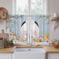 Easter Kitchen Curtains 54 Inch Long 2 Panel Set, Rod Pocket Window Curtains by Unknown
