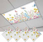 Fluorescent Light Covers for Ceiling Lights Spring Flowers Magnetic Light by Home+L6