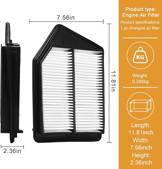 Engine Air Filters 17220-5A2-A00 suitable - Image 6