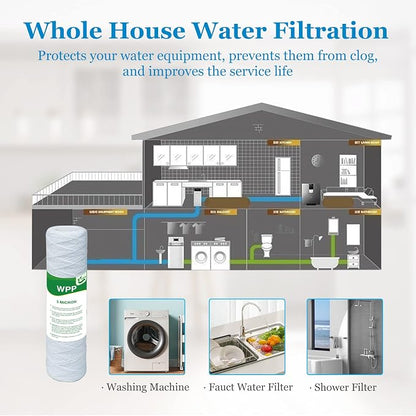 5 Micron String Wound Whole House Water Filter 10" x 2.5", 10-inch Universal - Image 7