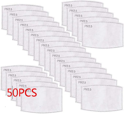 50Pieces PM - 2.5 Anti Dust Activated Carbon Filter 5 Layers Replaceable Anti by Unknown