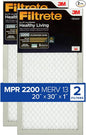 Filtrete 20x30x1 AC Furnace Air Filter, MERV 13, MPR 2200, Elite Allergen by Filtrete