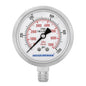 MEASUREMAN Pressure Gauge, 0-1000 PSI/kPa, Glycerin Filled, 1/4 NPT Lower Mount by MEASUREMAN