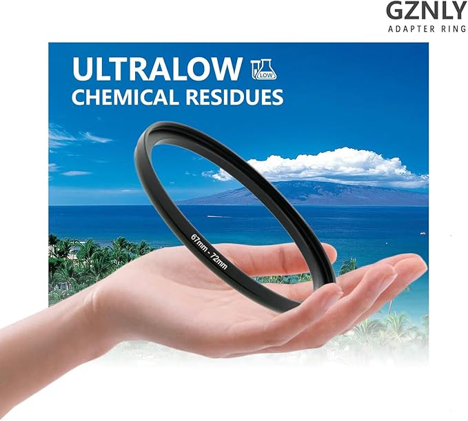 46mm to 52mm Step-up Adapter Rings Filter Adapter Black Metal Step Down Filter - Image 2